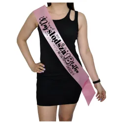 Szarfa RÓŻOWA Osiemnastka Najsłodsza 18latka